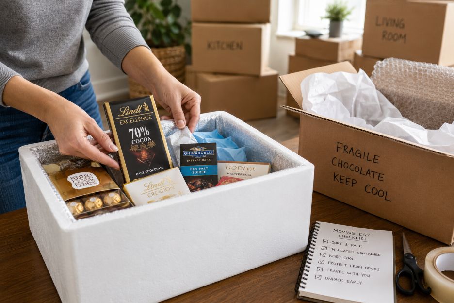 packing chocolates